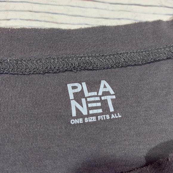 Planet by Lauren G Gray Pima Cotton Vent Long Sleeve Tee One Size - Picture 3 of 9